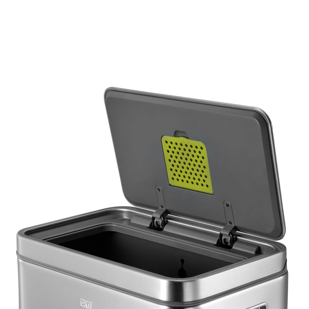 EKO Coș de gunoi cu pedală X-Cube, argintiu mat, 30 L