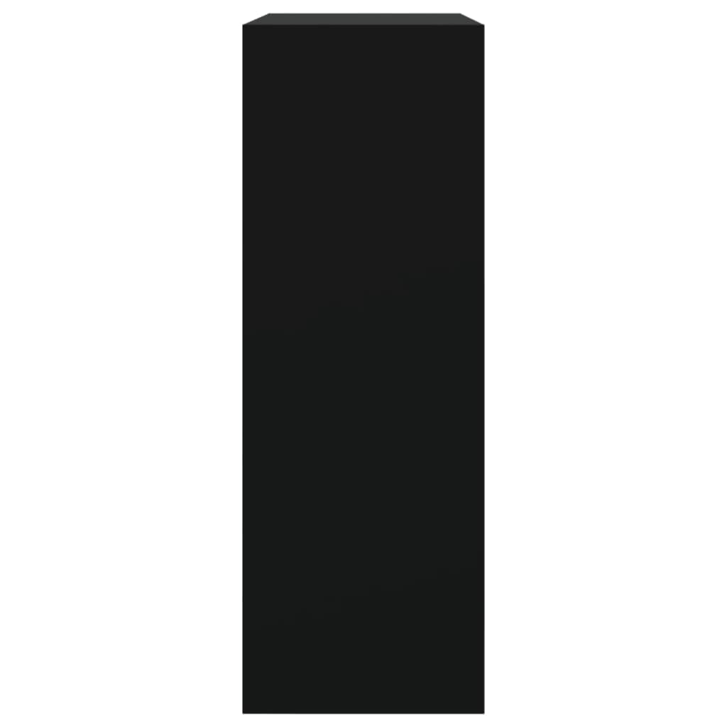 vidaXL Pantofar, negru, 80x34x96,5 cm, lemn compozit