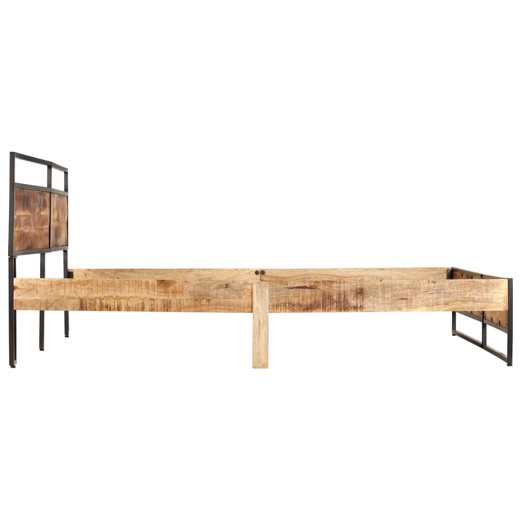 vidaXL Cadru de pat, 180 x 200 cm, lemn masiv de mango și de pin