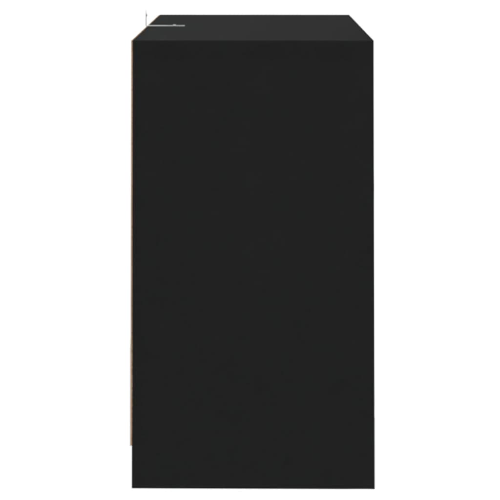 vidaXL Servante, 2 buc., negru, 70x41x75 cm, lemn prelucrat