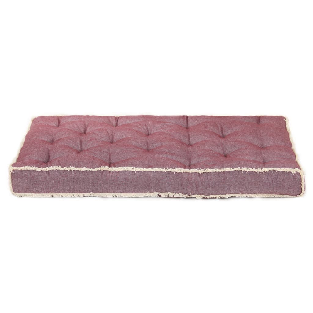 vidaXL Pernă pentru canapea din paleți, roșu vișiniu, 120x80x10 cm