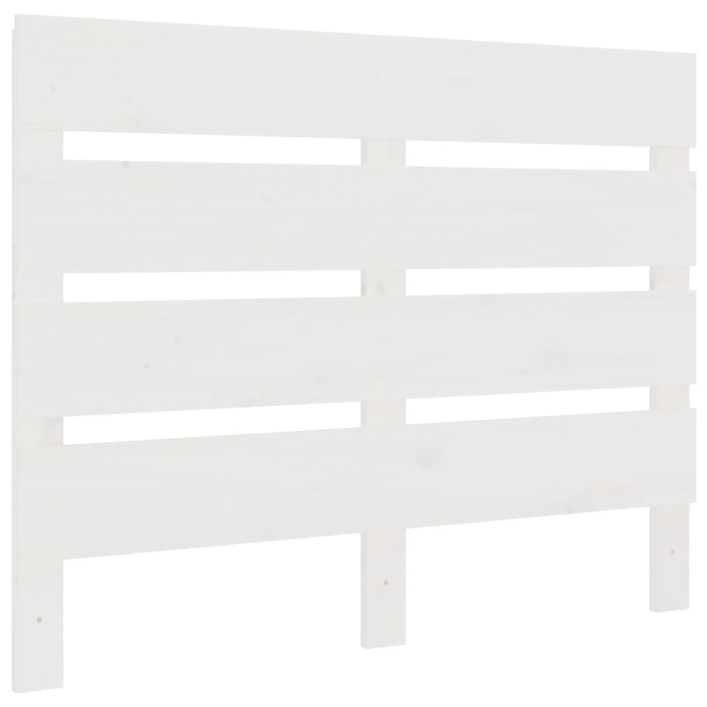 vidaXL Tăblie de pat, alb, 75x3x80 cm, lemn masiv de pin