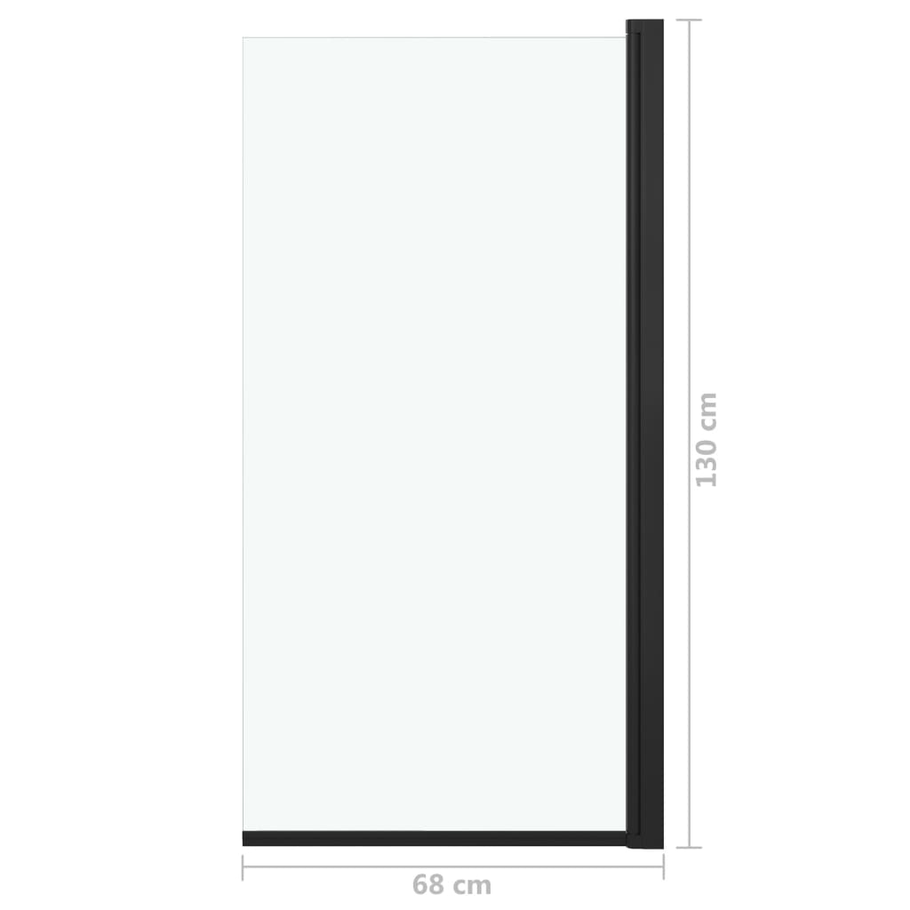 vidaXL Cabină de duș, negru, 68 x 130 cm, ESG