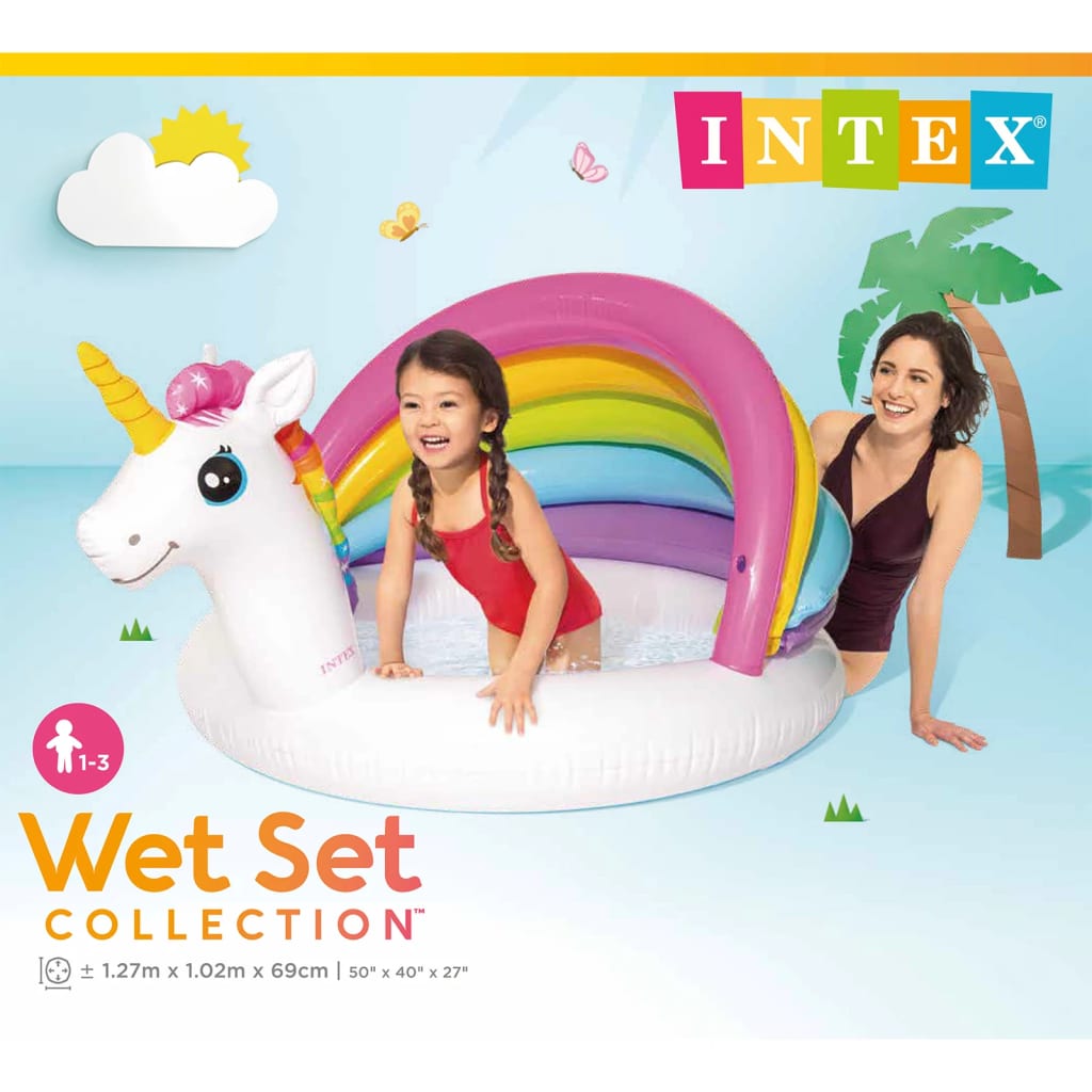 Intex Piscină pentru copii Unicorn, 127x102x69 cm