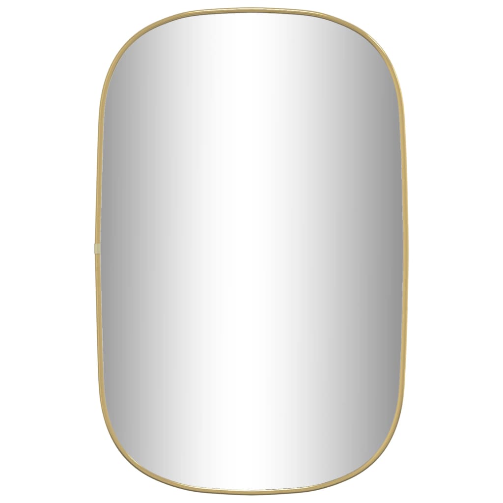 vidaXL Oglindă de perete, auriu, 70x45 cm