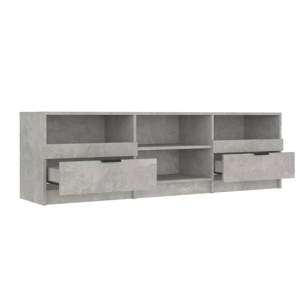 vidaXL Comodă TV, gri beton, 150x33,5x45 cm, lemn prelucrat