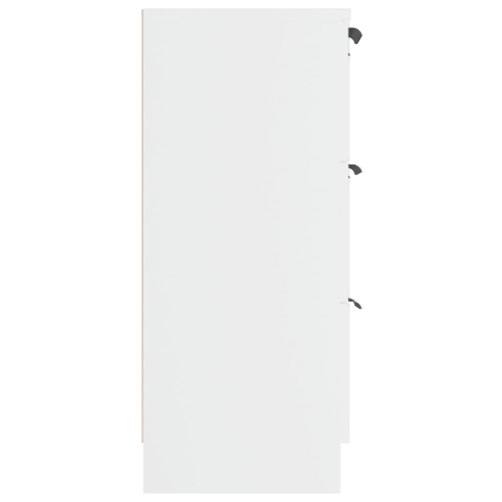 vidaXL Servantă,alb, 60x30x70 cm, lemn prelucrat