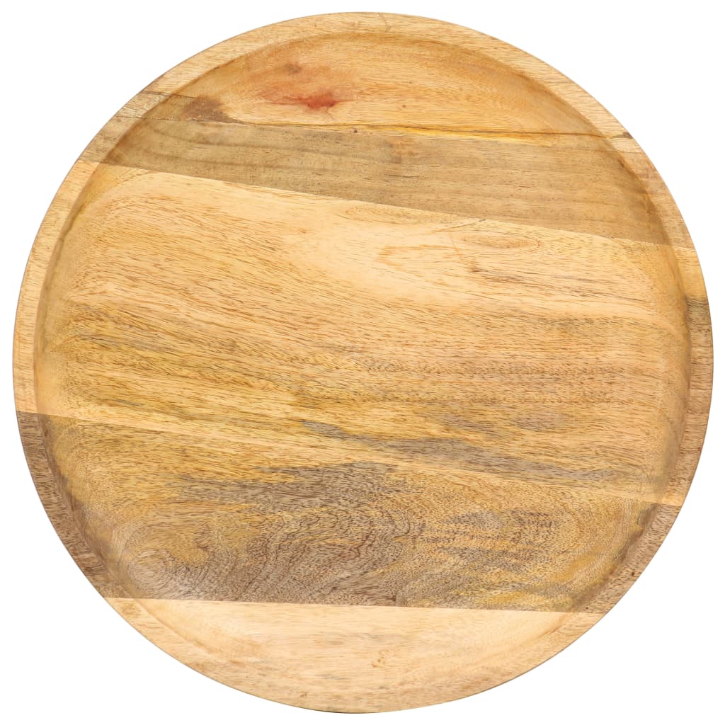 vidaXL Masă laterală rotundă, 43 x 43 x 66 cm, lemn masiv de mango