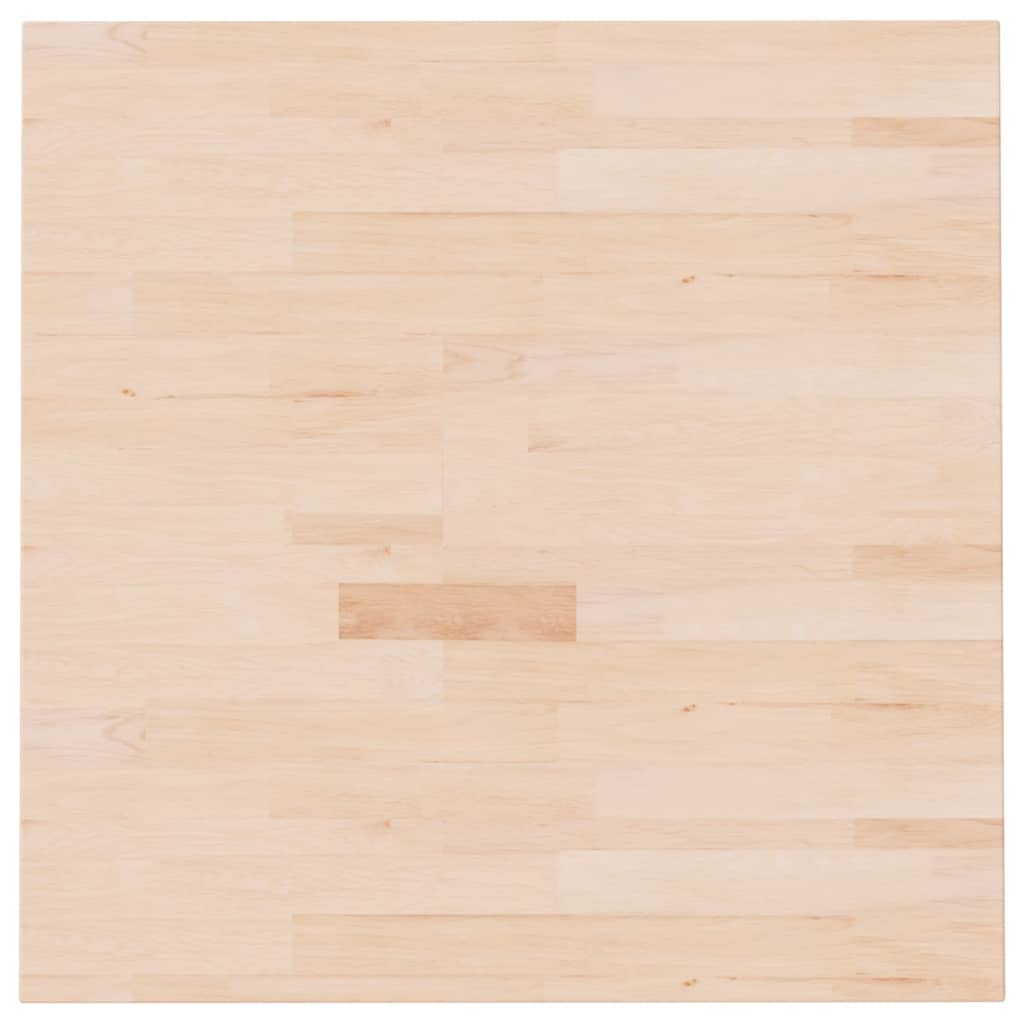 vidaXL Blat de masă pătrat, 70x70x2,5 cm, lemn masiv stejar netratat