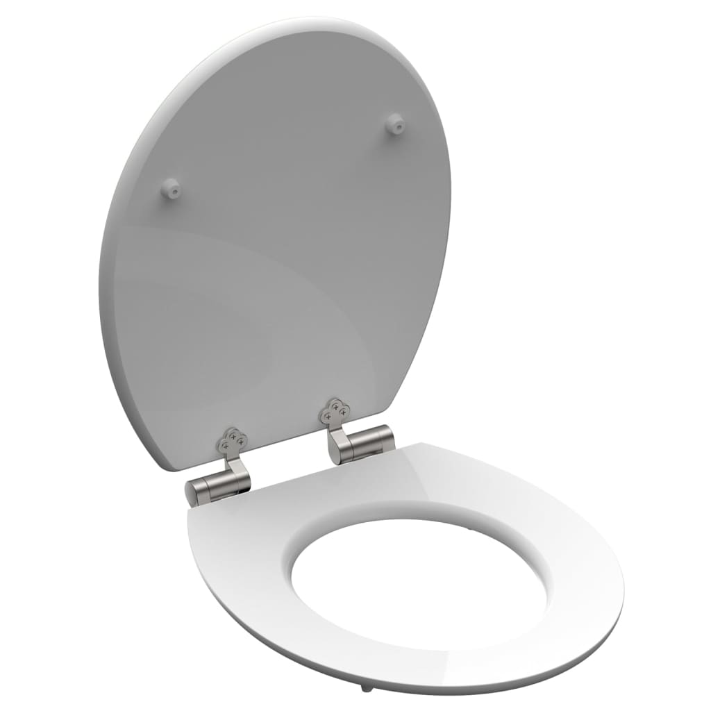 SCHÜTTE Scaun toaletă OASIS cu închidere silențioasă extralucios MDF