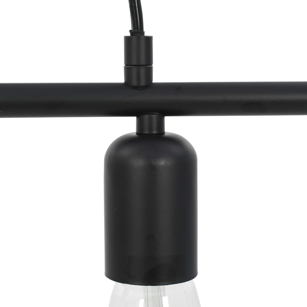 vidaXL Lampă de tavan, negru, 80 cm, E27