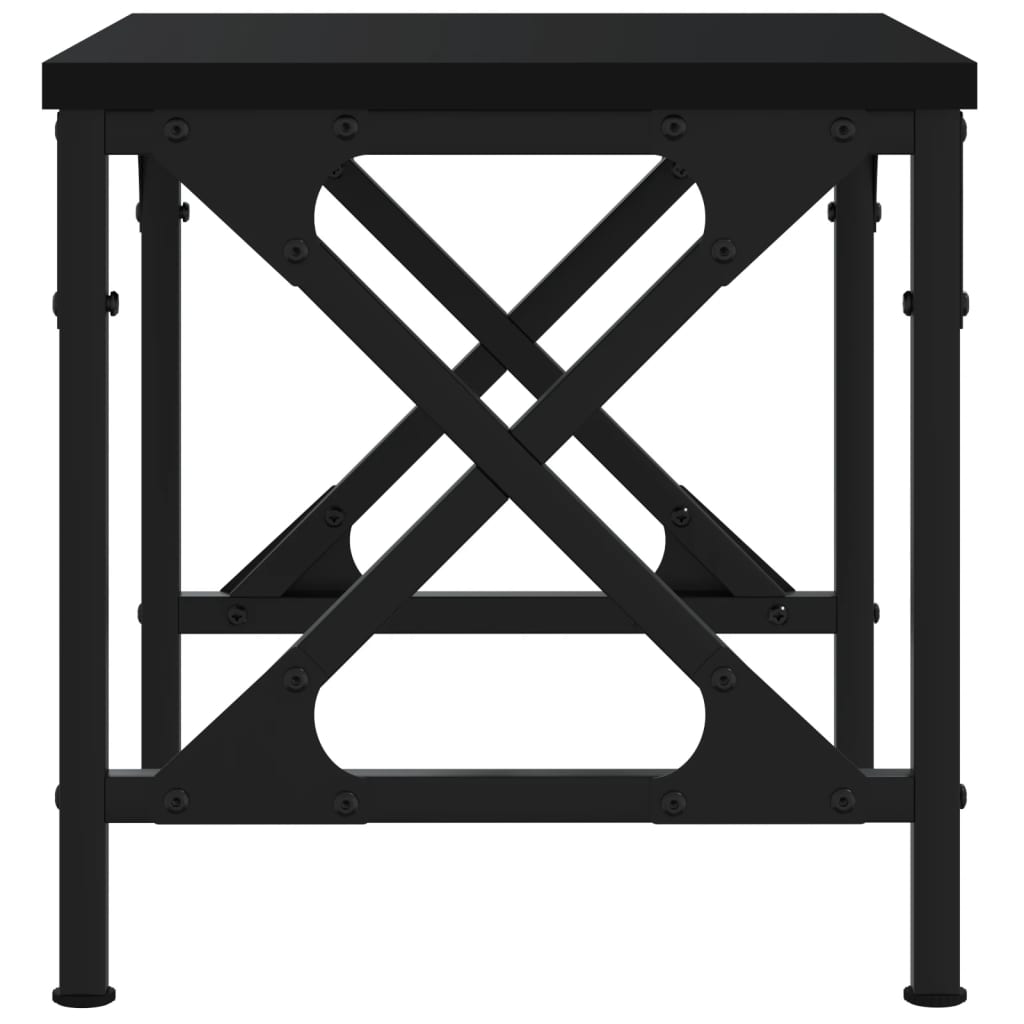vidaXL Suport pentru imprimantă, negru, 40x30x31 cm, lemn prelucrat