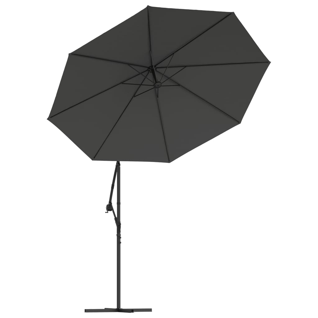 vidaXL Pânză de schimb umbrelă de soare consolă, antracit, 300 cm