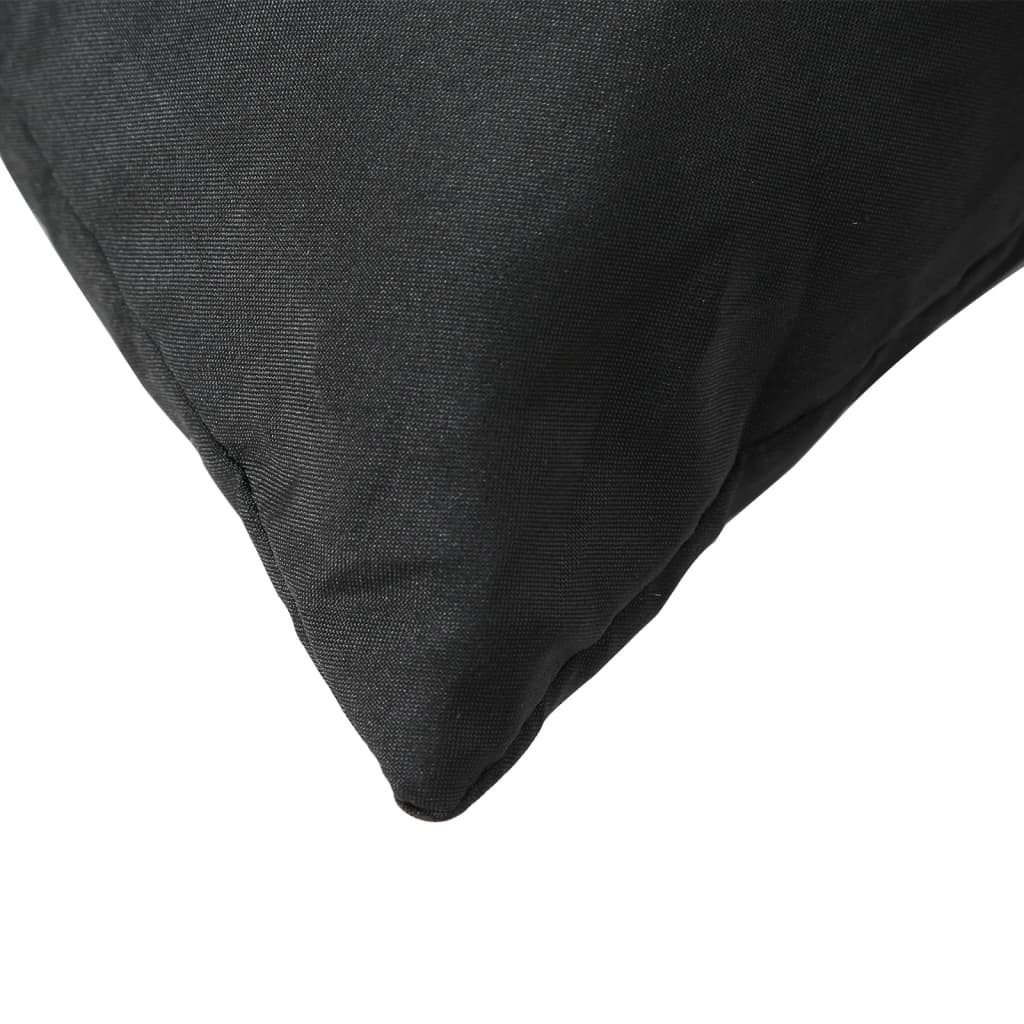 vidaXL Perne decorative, 4 buc., negru, 40 x 40 cm, material textil