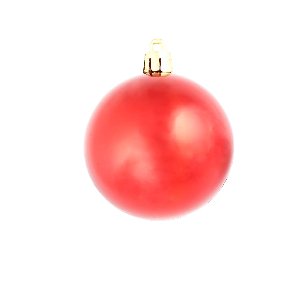 vidaXL Set globuri de Crăciun 100 de piese, 3/4/6 cm, roșu