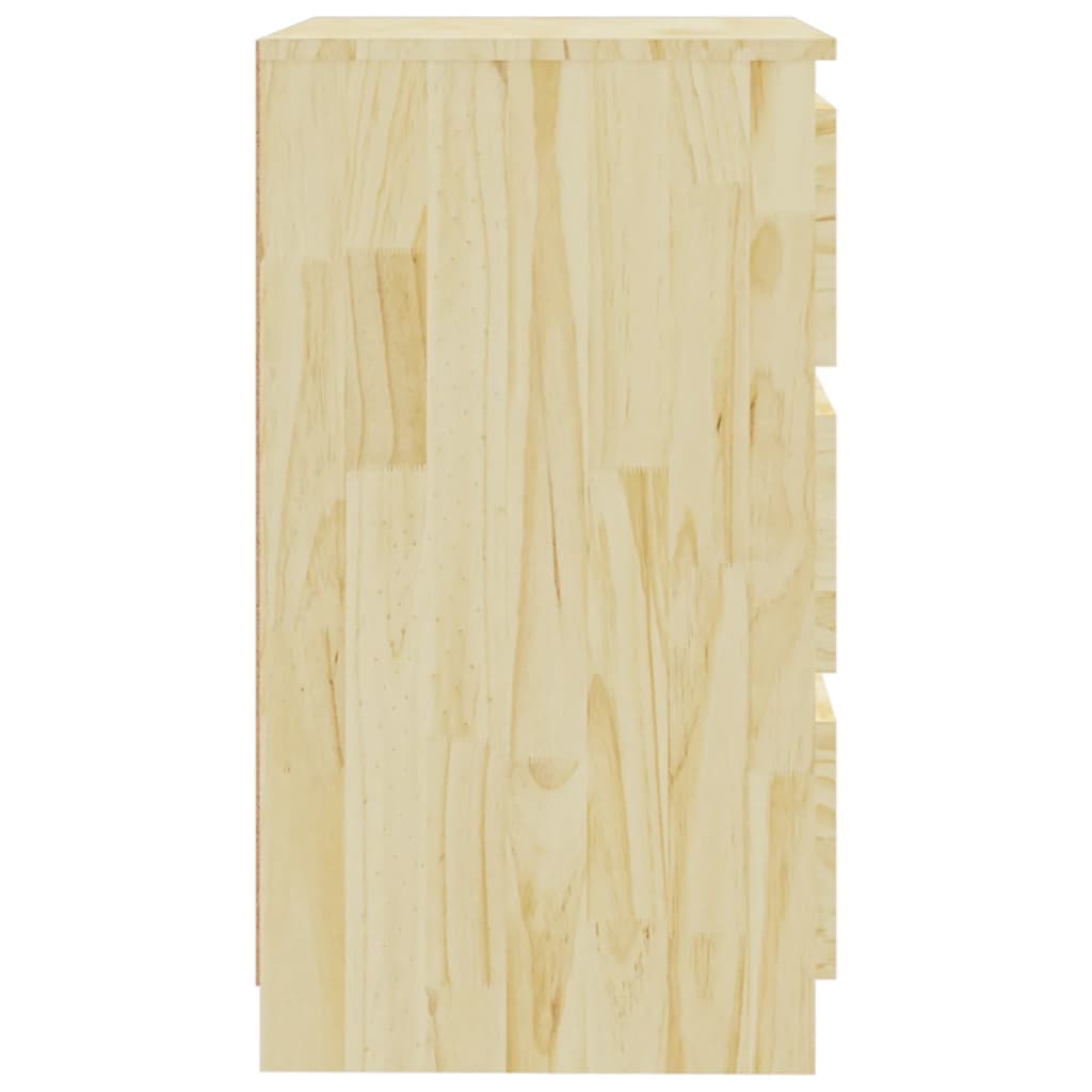 vidaXL Noptieră, 60x36x64 cm, lemn masiv de pin
