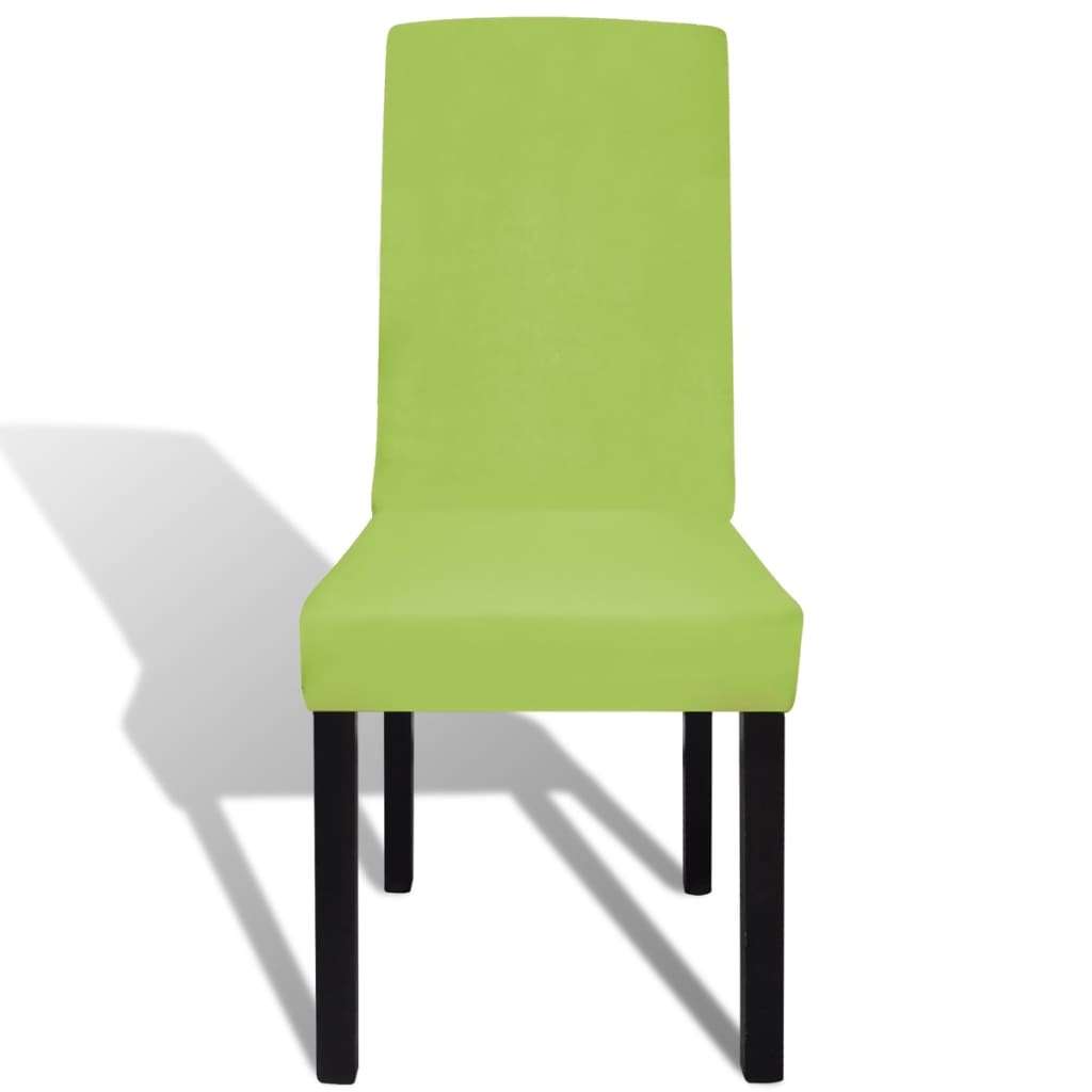 vidaXL Huse de scaun elastice drepte, 4 buc., verde