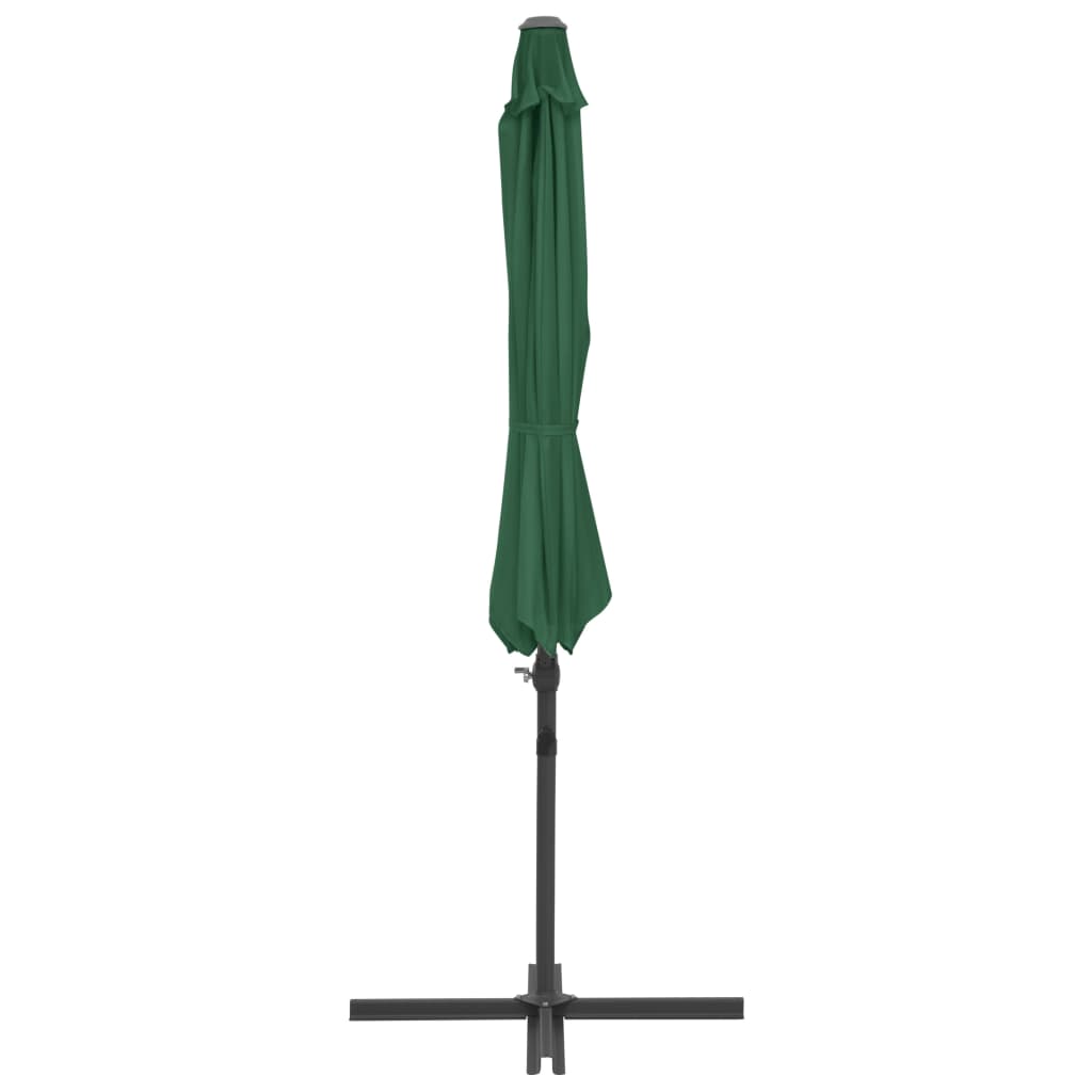 vidaXL Umbrelă de exterior cu bază portabilă, verde