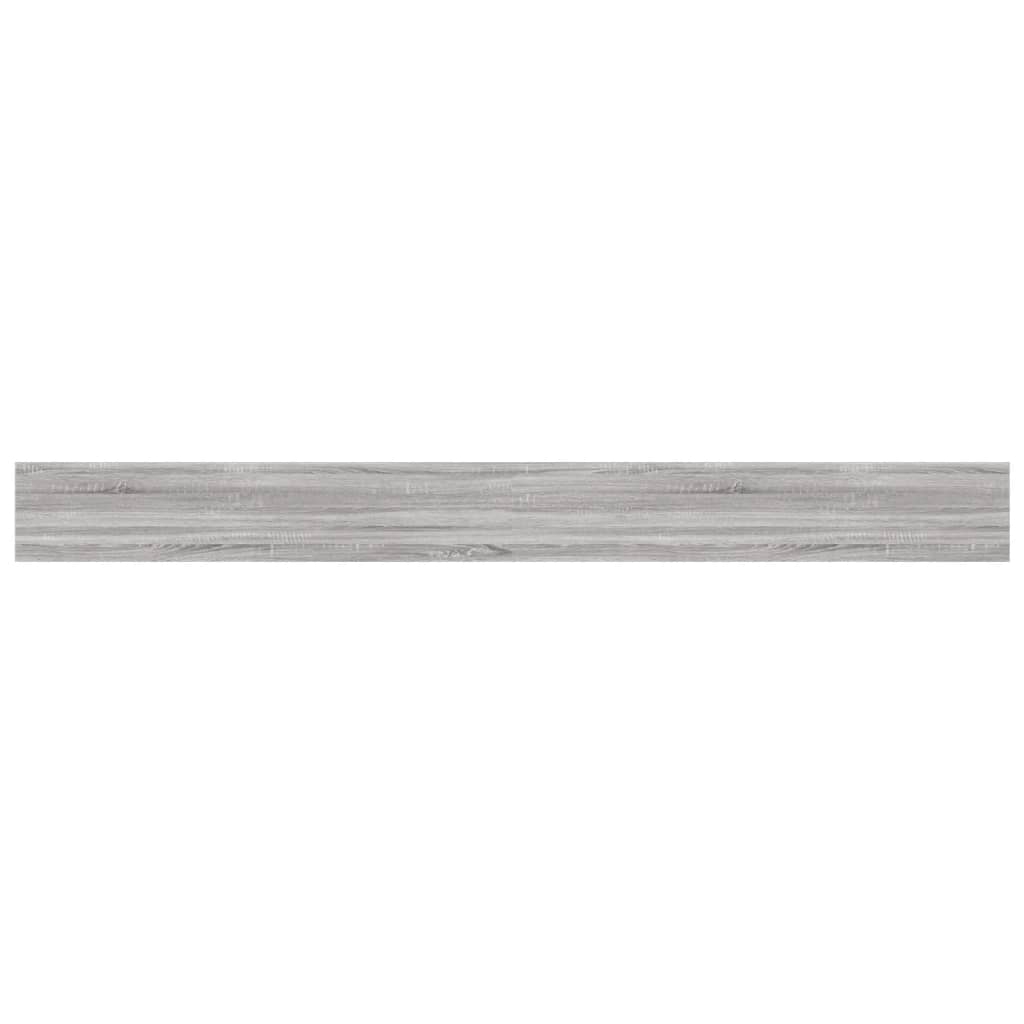 vidaXL Rafturi de perete, 4 buc., gri sonoma, 100x10x1,5 cm, lemn