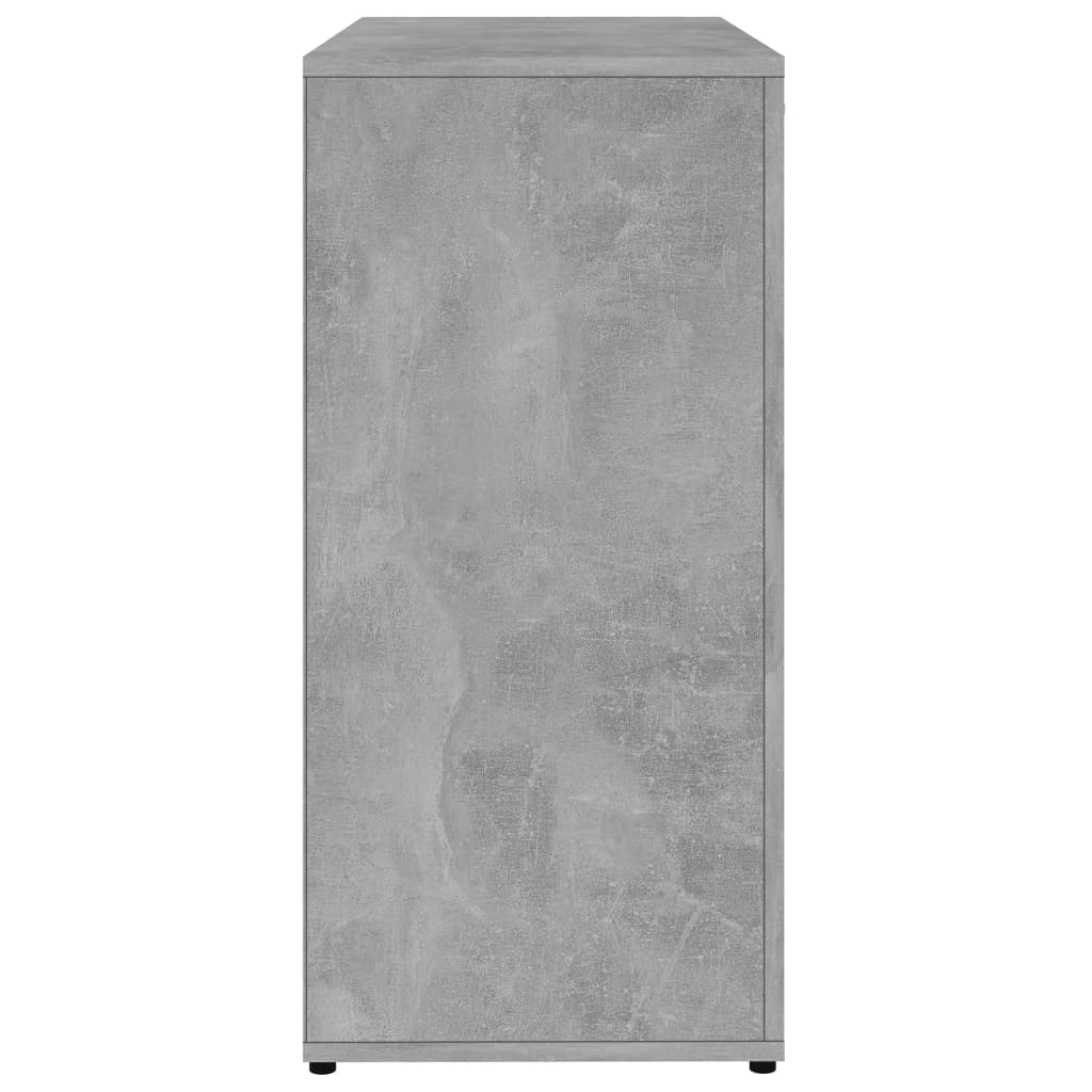 vidaXL Servantă, gri beton, 80 x 36 x 75 cm, PAL