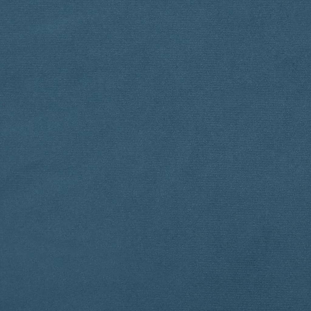 vidaXL Tăblie pat cu aripioare albastru închis 83x16x78/88 cm catifea