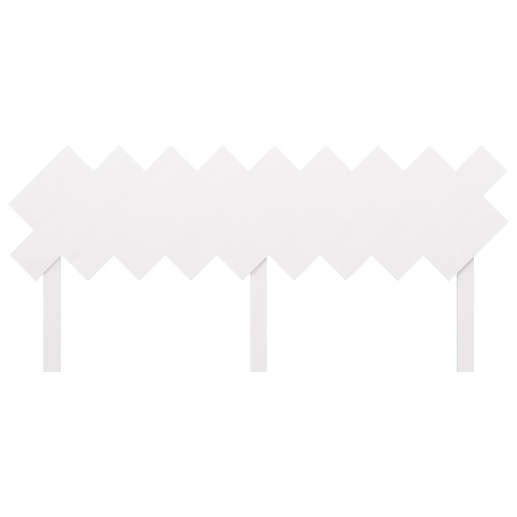 vidaXL Tăblie de pat, alb, 178x3x80,5 cm, lemn masiv de pin