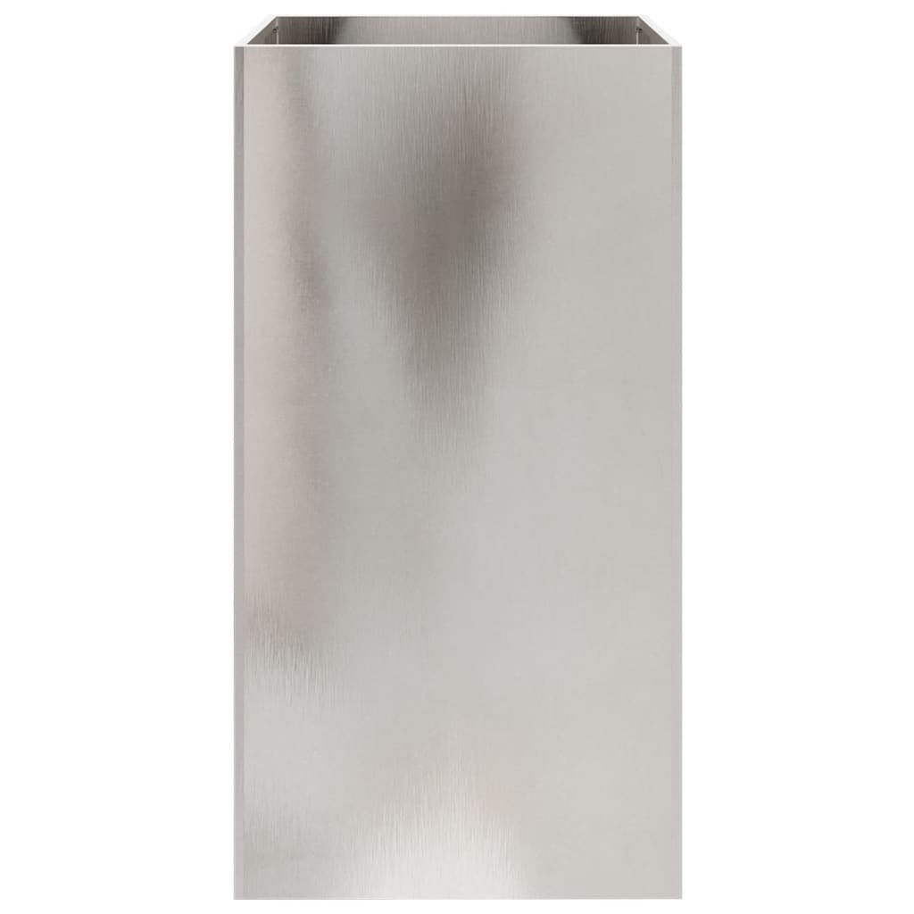 vidaXL Jardinieră, argintiu, 42x38x75 cm, oțel inoxidabil
