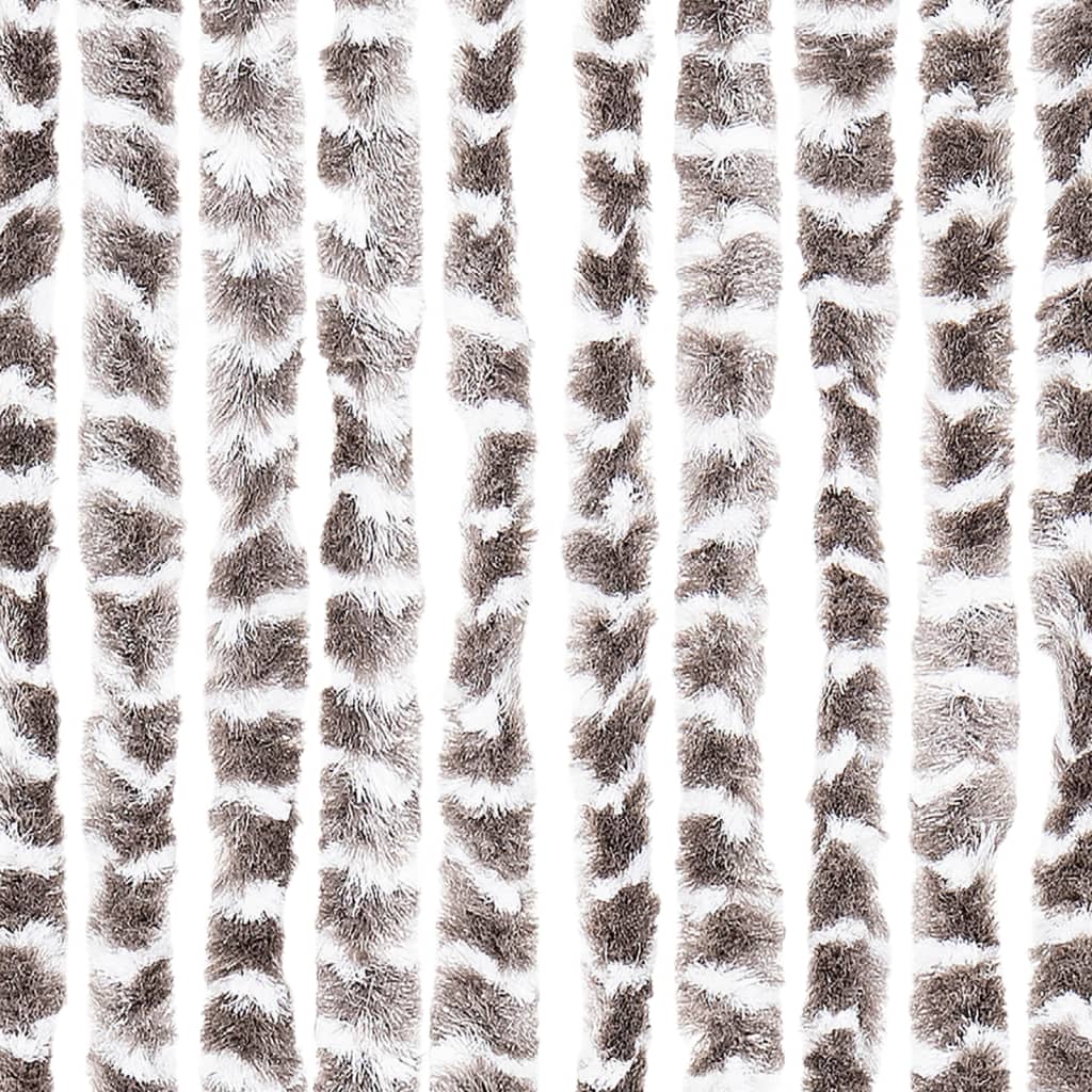 vidaXL Perdea pentru insecte, gri taupe și alb, 100x200 cm, chenille