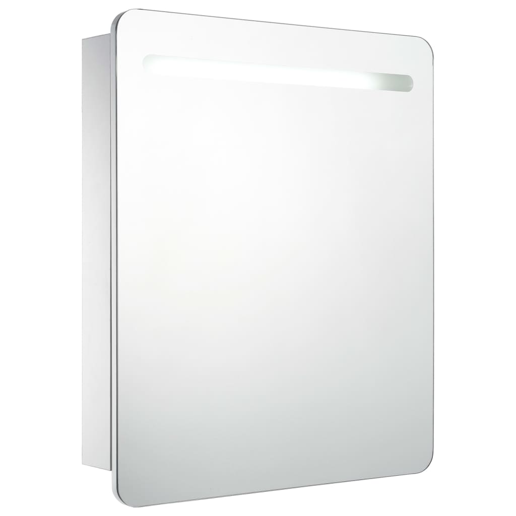 vidaXL Dulap de baie cu oglindă și LED-uri, 68 x 9 x 80 cm