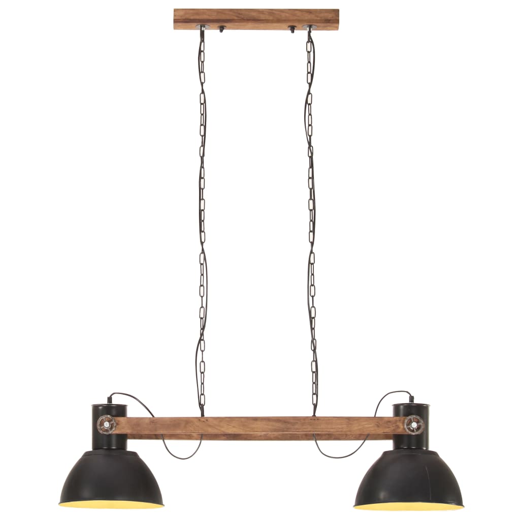 vidaXL Lampă suspendată industrială, negru, 109 cm, 25 W, E27