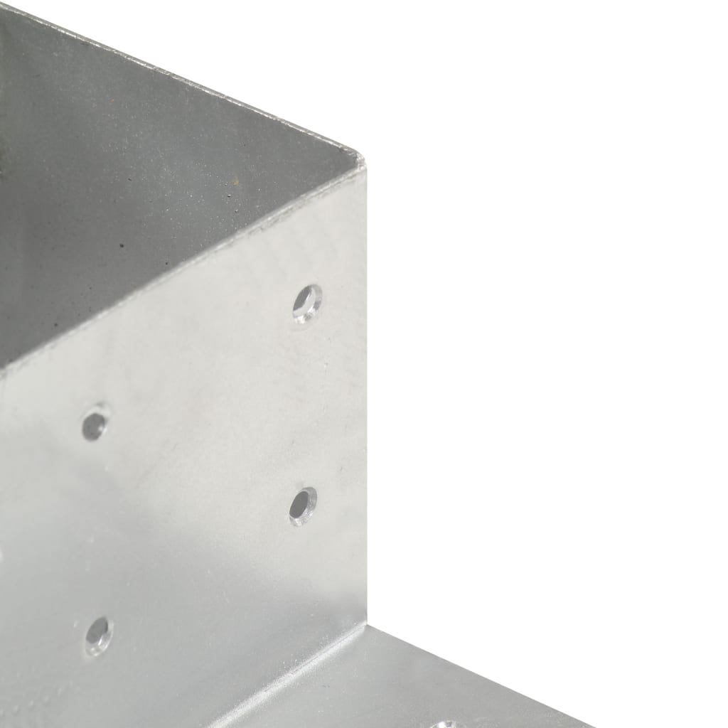 vidaXL Conector de grindă, formă L, 81 x 81 mm, metal galvanizat