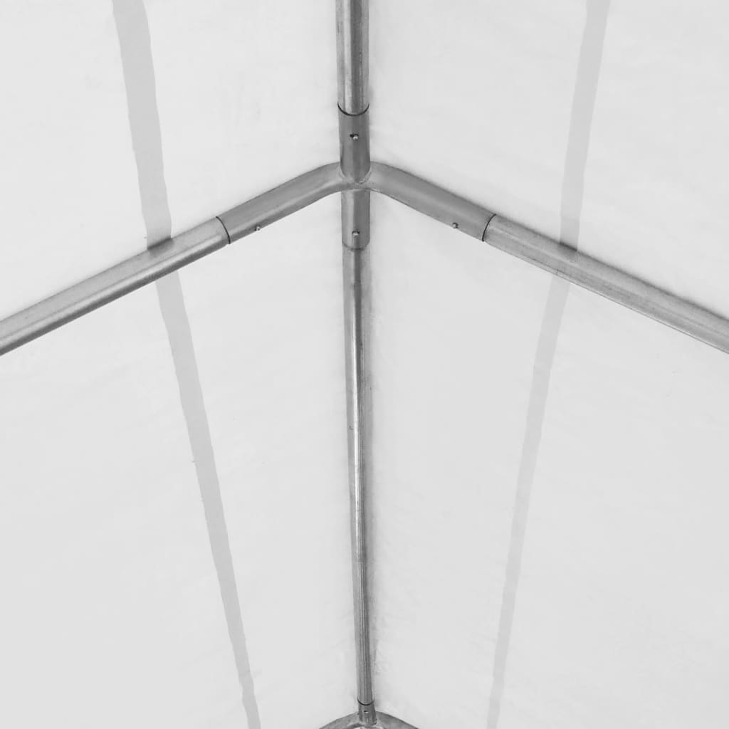 vidaXL Cort de depozitare, alb, 4 x 6 m, PVC, 550 g/m²