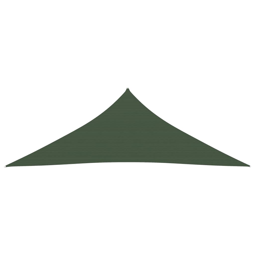 vidaXL Pânză parasolar, verde închis, 5x5x5 m, 160 g/m², HDPE