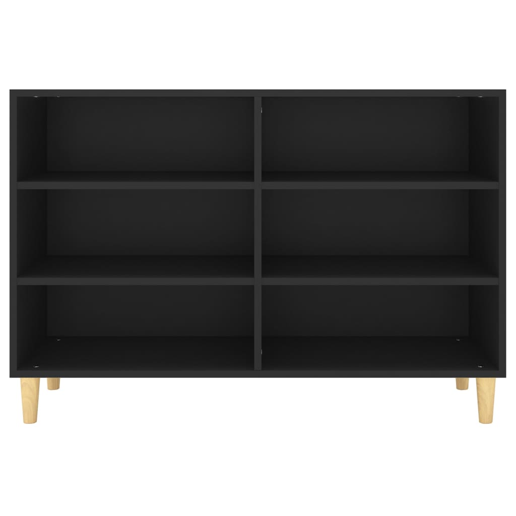 vidaXL Servantă, negru, 103,5x35x70 cm, lemn compozit