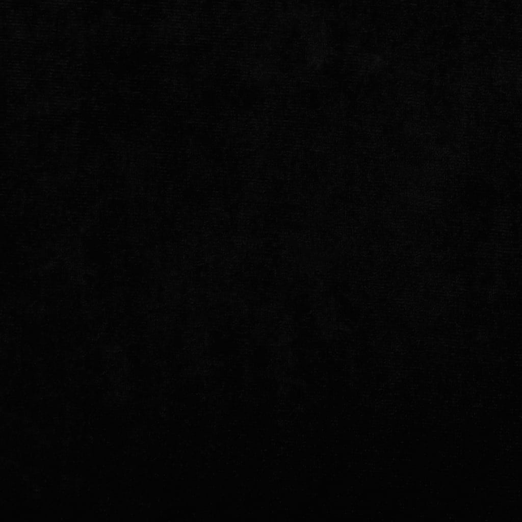 vidaXL Pat de câini, negru, 90x53x30 cm, catifea