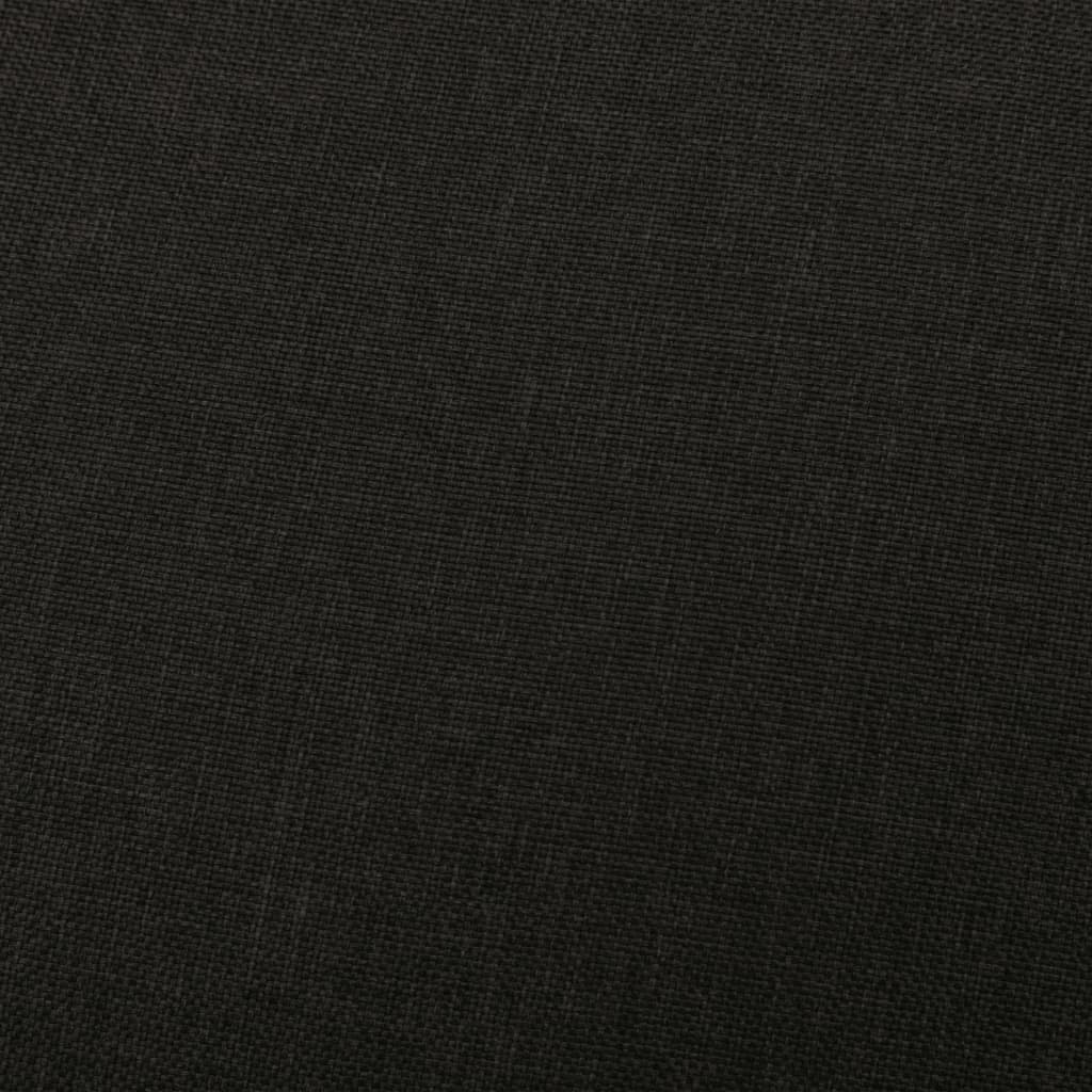 vidaXL Fotoliu rabatabil, negru, material textil