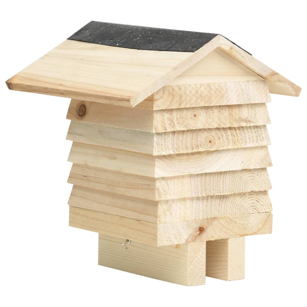 vidaXL Casă de albine, 22x20x20 cm, lemn masiv de brad