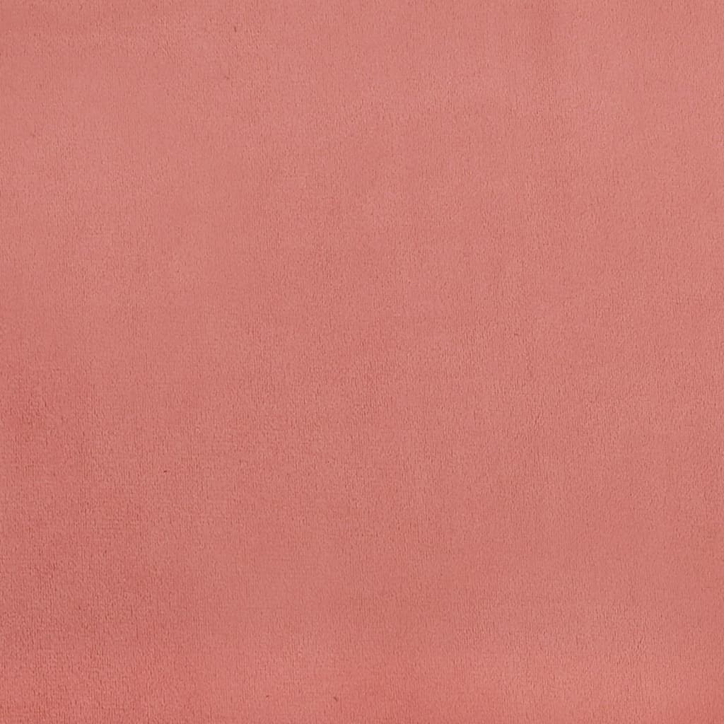vidaXL Perne decorative, 2 buc., roz, 40x40 cm, catifea
