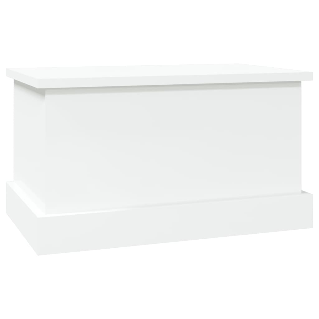 vidaXL Cutie de depozitare, alb extralucios 50x30x28 cm lemn prelucrat