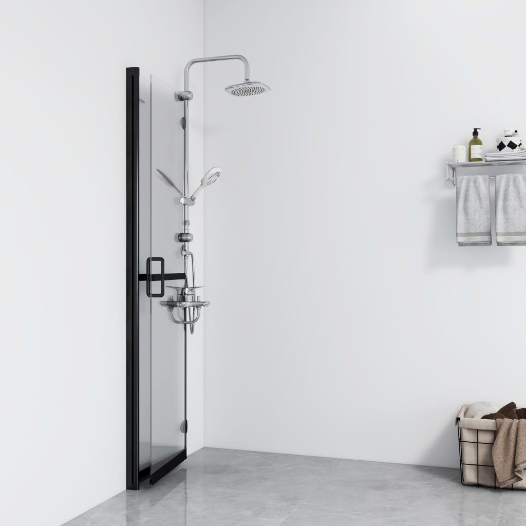 vidaXL Perete de duș walk-in pliabil 70x190 cm sticlă ESG transparentă