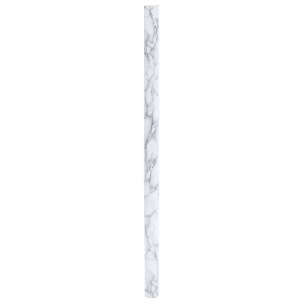 vidaXL Autocolant pentru mobilier, alb marmură, 90x500 cm, PVC