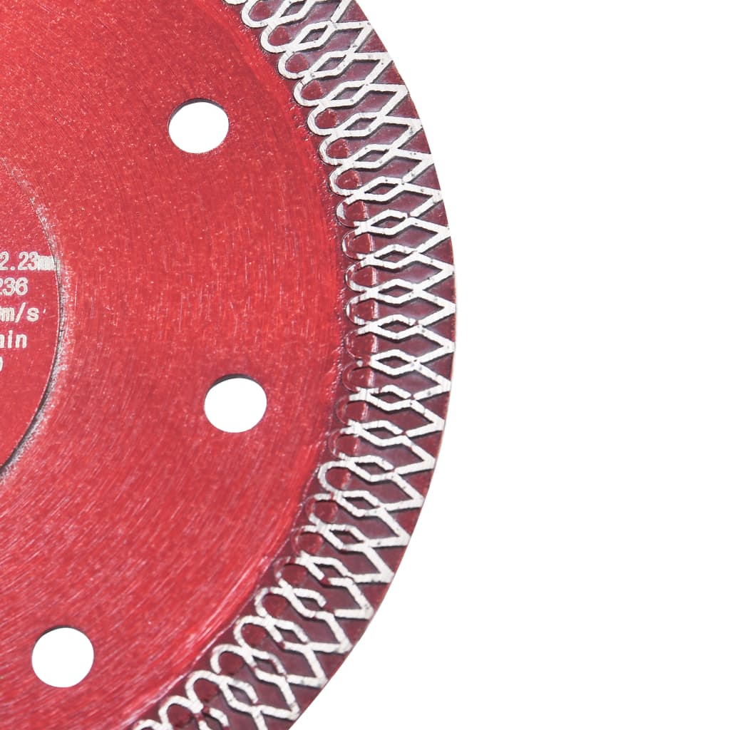 vidaXL Disc diamantat de tăiere cu găuri oțel, 125 mm
