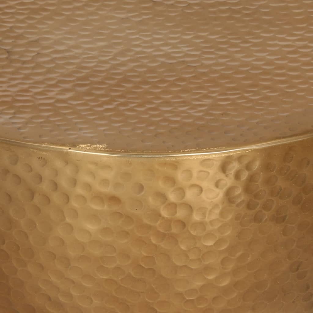 vidaXL Măsuță de cafea, alamă, Ø 50x30 cm, aluminiu bătut la ciocan