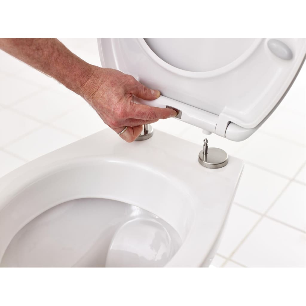 RIDDER Capac toaletă Generation, alb, închidere silențioasă 2119101