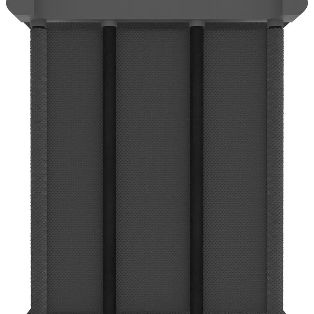 vidaXL Raft 5 cuburi cu cutii, gri, 103x30x72,5 cm, material textil