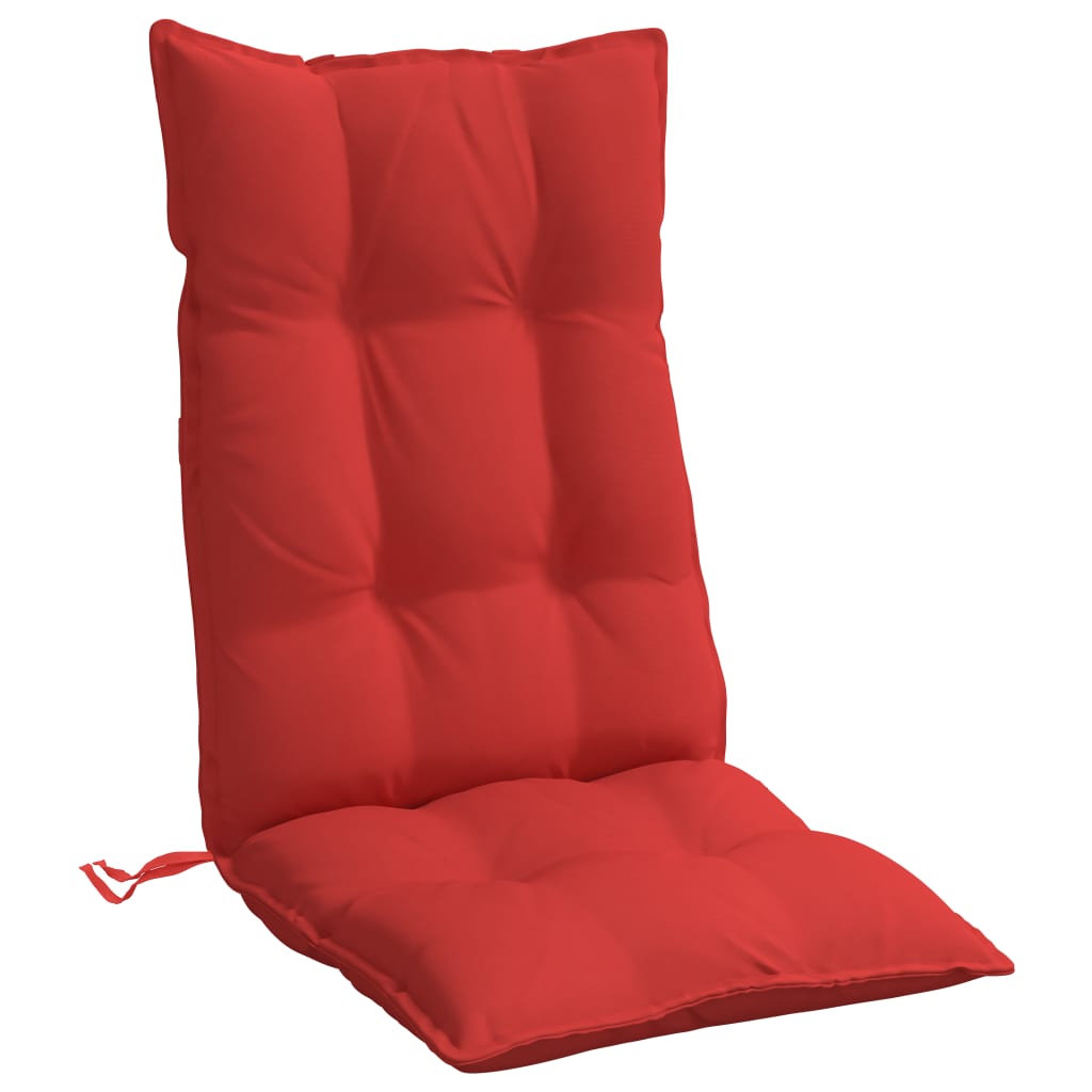 vidaXL Perne scaun cu spătar înalt, 6 buc, roșu, țesătură Oxford