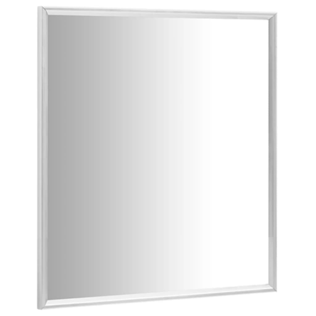 vidaXL Oglindă, argintiu, 50x50 cm