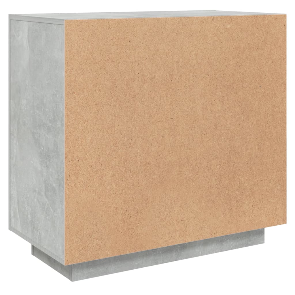 vidaXL Dulap, gri beton, 80x40x75 cm, lemn prelucrat