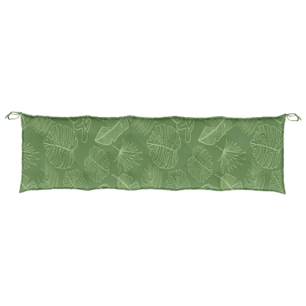 vidaXL Pernă bancă de grădină model frunze, 180x50x7 cm, textil oxford