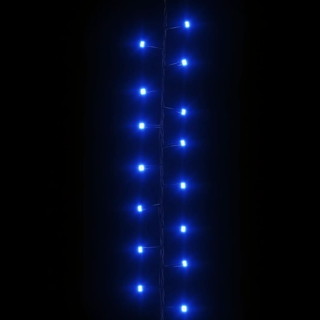 vidaXL Instalație compactă cu 2000 LED-uri, albastru, 45 m, PVC